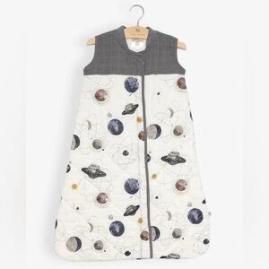 Little Unicorn Cotton Muslin Quilted Sleep Bag in Planetary Medium 6-12 Months